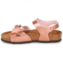 Chaussures Fille Sandales et Nu-pieds Birkenstock RIO Rose -Sandales Soldes Boutique 7109336 500 D