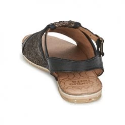 Chaussures Femme Sandales et Nu-pieds Coqueterra CRAFT Noir -Sandales Soldes Boutique 772406 500 E