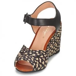 Chaussures Femme Sandales et Nu-pieds Robert Clergerie DISON Noir -Sandales Soldes Boutique 822073 500 C