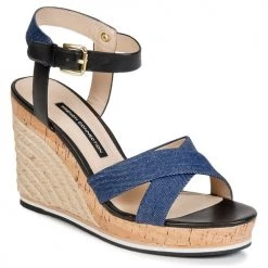 Chaussures Femme Sandales et Nu-pieds French Connection LATA Bleu denim