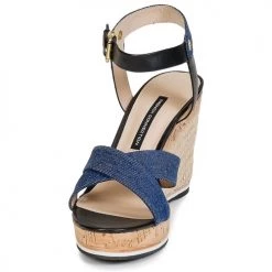 Chaussures Femme Sandales et Nu-pieds French Connection LATA Bleu denim -Sandales Soldes Boutique 828041 500 C