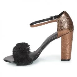 Chaussures Femme Sandales et Nu-pieds André WANDA Noir -Sandales Soldes Boutique 8397349 500 D