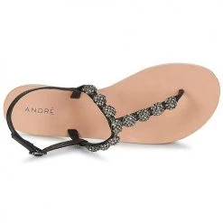Chaussures Femme Sandales et Nu-pieds André LAHORI Noir -Sandales Soldes Boutique 8399184 500 F