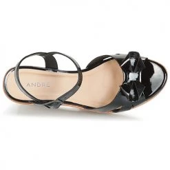 Chaussures Femme Sandales et Nu-pieds André DOME Noir -Sandales Soldes Boutique 8399261 500 F