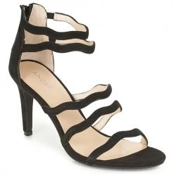 Chaussures Femme Sandales et Nu-pieds André POULOUPIDOU Noir