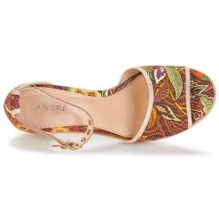 Chaussures Femme Sandales et Nu-pieds André JAKARTA Multicouleurs -Sandales Soldes Boutique 8399309 500 F