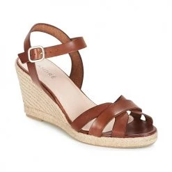 Chaussures Femme Sandales et Nu-pieds André QUIBERON Marron