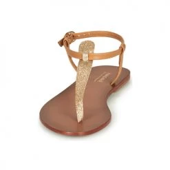 Chaussures Femme Sandales et Nu-pieds André GLITTER Camel -Sandales Soldes Boutique 8401131 500 C