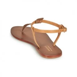 Chaussures Femme Sandales et Nu-pieds André GLITTER Camel -Sandales Soldes Boutique 8401131 500 E