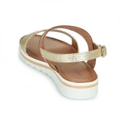 Chaussures Femme Sandales et Nu-pieds André ZANDORA Doré -Sandales Soldes Boutique 8401160 500 E