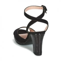 Chaussures Femme Sandales et Nu-pieds André FESTIVE Noir -Sandales Soldes Boutique 8401199 500 E