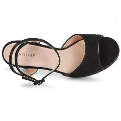 Chaussures Femme Sandales et Nu-pieds André FESTIVE Noir -Sandales Soldes Boutique 8401199 500 F