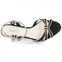 Chaussures Femme Sandales et Nu-pieds André ARPEGE Noir -Sandales Soldes Boutique 8401200 500 F