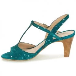 Chaussures Femme Sandales et Nu-pieds André BETY Turquoise -Sandales Soldes Boutique 8401219 500 D