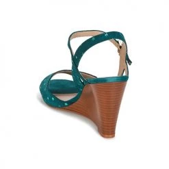Chaussures Femme Sandales et Nu-pieds André BECKY Turquoise -Sandales Soldes Boutique 8401223 500 E