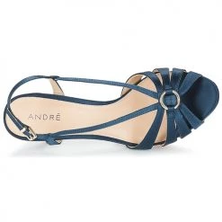 Chaussures Femme Sandales et Nu-pieds André MIRABELLE Bleu -Sandales Soldes Boutique 8401230 500 F