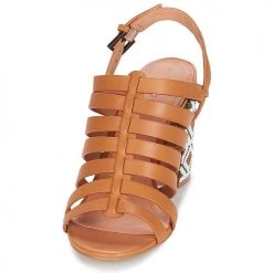 Chaussures Femme Sandales et Nu-pieds André DJEMBE Cognac -Sandales Soldes Boutique 8401242 500 C