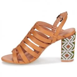Chaussures Femme Sandales et Nu-pieds André DJEMBE Cognac -Sandales Soldes Boutique 8401242 500 D
