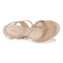 Chaussures Femme Sandales et Nu-pieds André BETY Beige -Sandales Soldes Boutique 8401247 500 F
