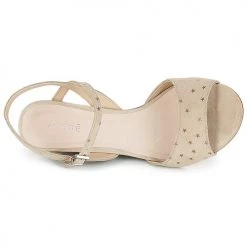 Chaussures Femme Sandales et Nu-pieds André BECKY Beige -Sandales Soldes Boutique 8401253 500 F