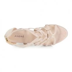 Chaussures Femme Sandales et Nu-pieds André SALSA Nude -Sandales Soldes Boutique 8401255 500 F