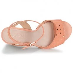 Chaussures Femme Sandales et Nu-pieds André BECKY Rose -Sandales Soldes Boutique 8401285 500 F