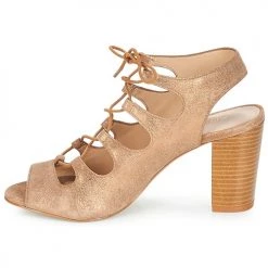 Chaussures Femme Sandales et Nu-pieds André LAETITIA Bronze -Sandales Soldes Boutique 8401286 500 D