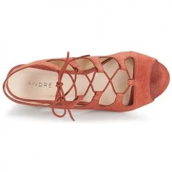 Chaussures Femme Sandales et Nu-pieds André LAETITIA Rose -Sandales Soldes Boutique 8401287 500 F