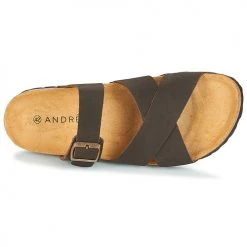 Chaussures Homme Sandales et Nu-pieds André MAUX Marron -Sandales Soldes Boutique 8401459 500 F