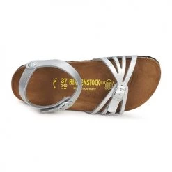 Chaussures Femme Sandales et Nu-pieds Birkenstock BALI Argenté -Sandales Soldes Boutique 85629 500 F