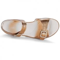 Chaussures Femme Sandales et Nu-pieds Clarks Bay Primrose Bronze Metallic -Sandales Soldes Boutique 8565022 500 F