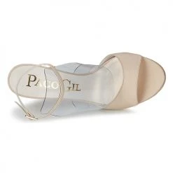 Chaussures Femme Sandales et Nu-pieds Paco Gil LUISE Ecru -Sandales Soldes Boutique 884188 500 F