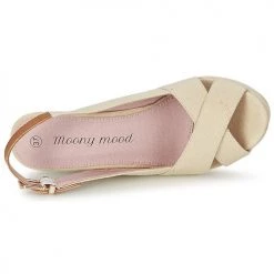 Chaussures Femme Sandales et Nu-pieds Moony Mood AKOLM Beige -Sandales Soldes Boutique 893813 500 F