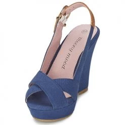 Chaussures Femme Sandales et Nu-pieds Moony Mood EKOLM Marine -Sandales Soldes Boutique 893814 500 C
