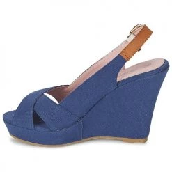 Chaussures Femme Sandales et Nu-pieds Moony Mood EKOLM Marine -Sandales Soldes Boutique 893814 500 D