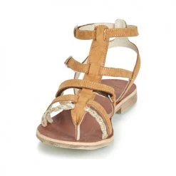 Chaussures Fille Sandales et Nu-pieds GBB NOVARA Cognac / Doré -Sandales Soldes Boutique 9019847 500 C