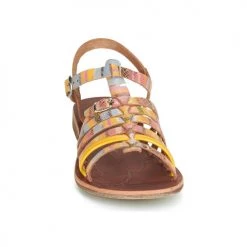 Chaussures Fille Sandales et Nu-pieds GBB BANGKOK Multico / Jaune -Sandales Soldes Boutique 9019967 500 C