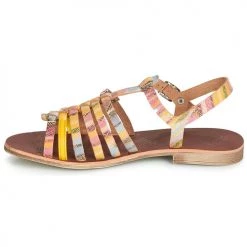 Chaussures Fille Sandales et Nu-pieds GBB BANGKOK Multico / Jaune -Sandales Soldes Boutique 9019967 500 D