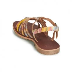 Chaussures Fille Sandales et Nu-pieds GBB BANGKOK Multico / Jaune -Sandales Soldes Boutique 9019967 500 E