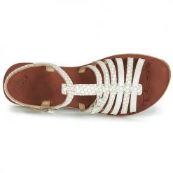 Chaussures Fille Sandales et Nu-pieds GBB BANGKOK Beige / blanc -Sandales Soldes Boutique 9019971 500 F