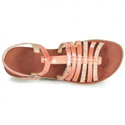Chaussures Fille Sandales et Nu-pieds GBB BANGKOK Corail -Sandales Soldes Boutique 9019973 500 F