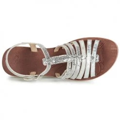 Chaussures Fille Sandales et Nu-pieds GBB BANGKOK Argenté -Sandales Soldes Boutique 9019980 500 F