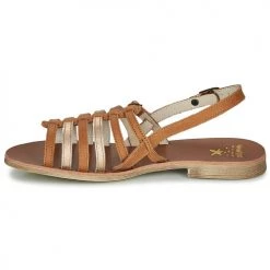 Chaussures Fille Sandales et Nu-pieds Catimini NOBO Cognac / Doré -Sandales Soldes Boutique 9034922 500 D