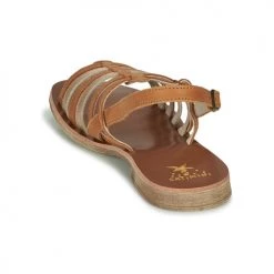 Chaussures Fille Sandales et Nu-pieds Catimini NOBO Cognac / Doré -Sandales Soldes Boutique 9034922 500 E