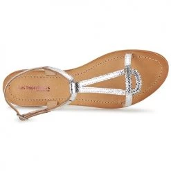 Chaussures Femme Sandales et Nu-pieds Les Tropéziennes par M Belarbi HAMAT Argent / Serpent -Sandales Soldes Boutique 920712 500 F