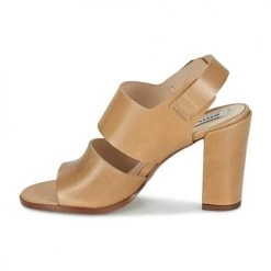 Chaussures Femme Sandales et Nu-pieds Dune London CUPPED BLOCK HEEL SANDAL Beige -Sandales Soldes Boutique 925448 500 D